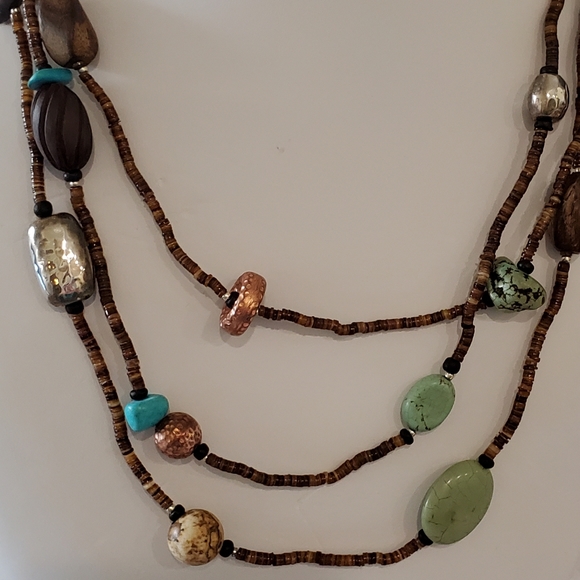 N1569 Retired Silpada Sterling Long Multi-Material Necklace - Picture 16 of 16